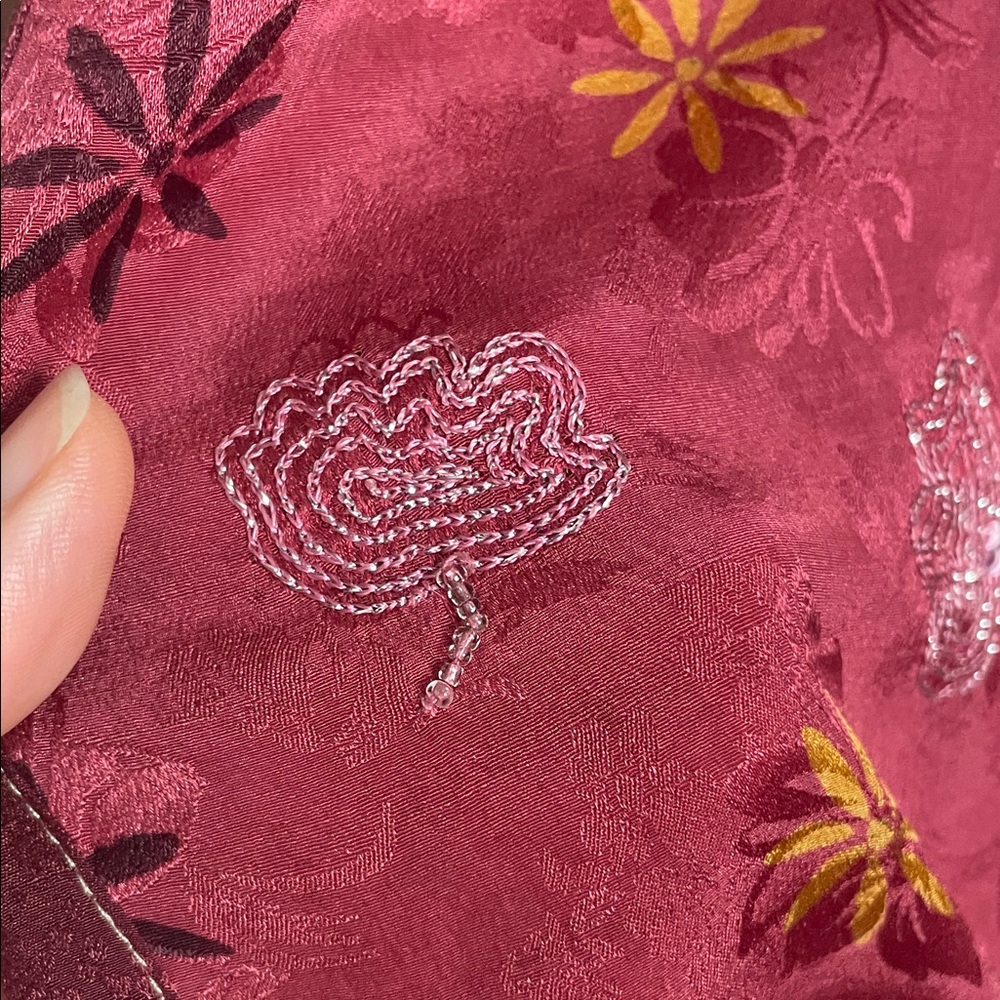 Colorful Patchwork Kimono Robe - image 2